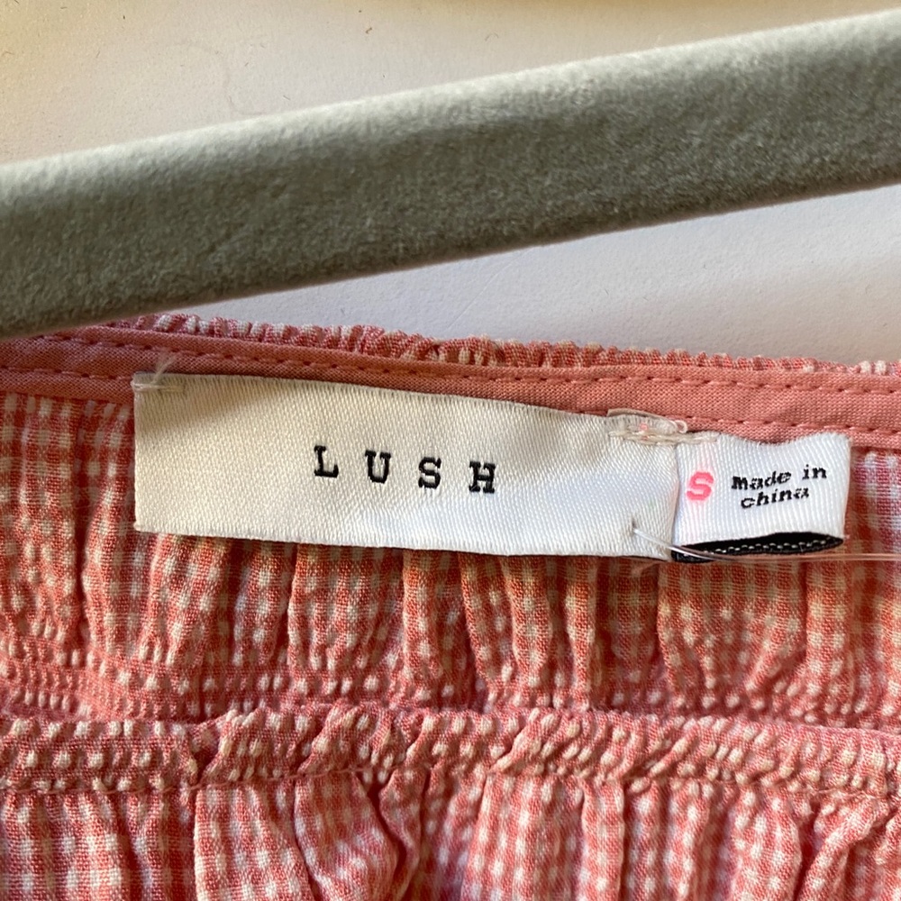 Lush plaid prairie spaghetti strap sun dress - Picture 4 of 5